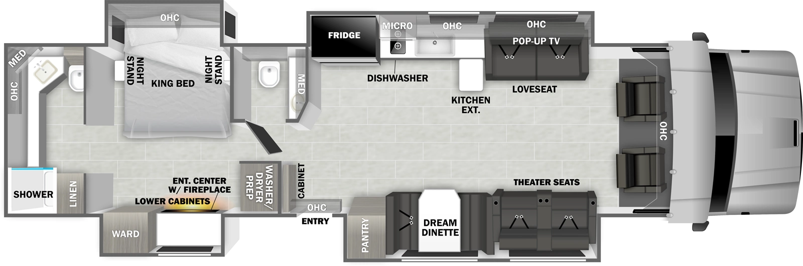 Grand Sport 45CB Floorplan